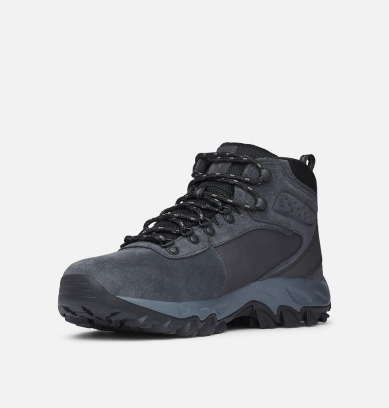 Columbia Newton Ridge Plus II Suede Waterproof Boot Men's Hiking Shoes Grey | JXQAMY-437