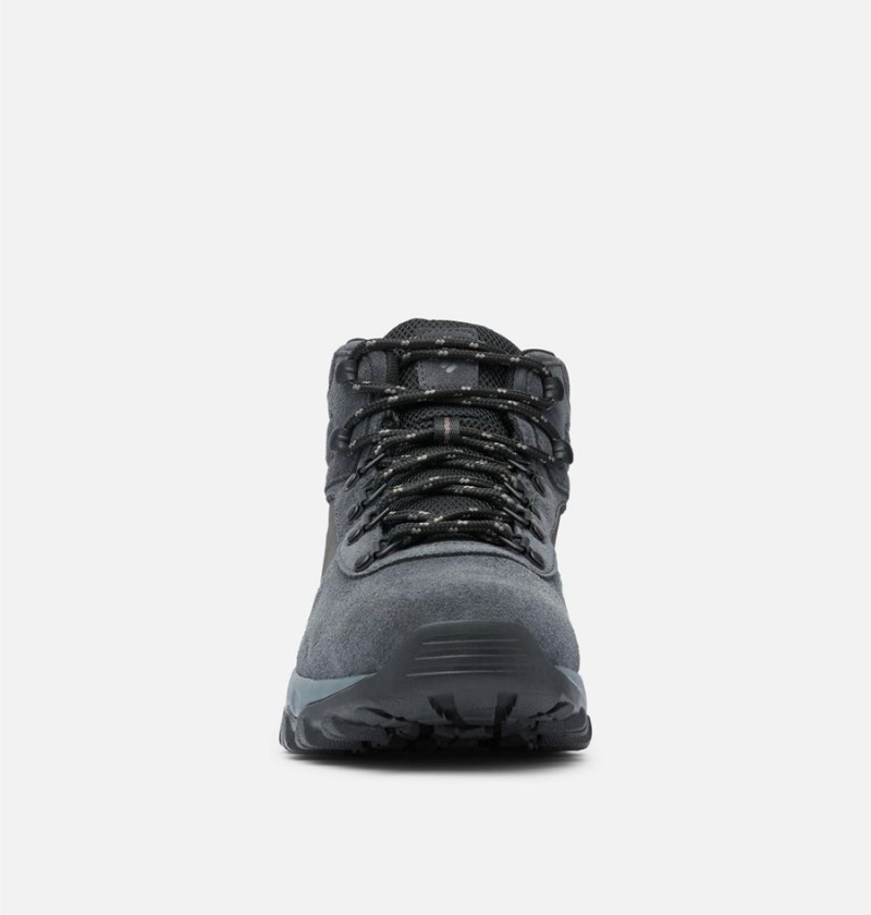 Columbia Newton Ridge Plus II Suede Waterproof Boot Men's Hiking Shoes Grey | JXQAMY-437