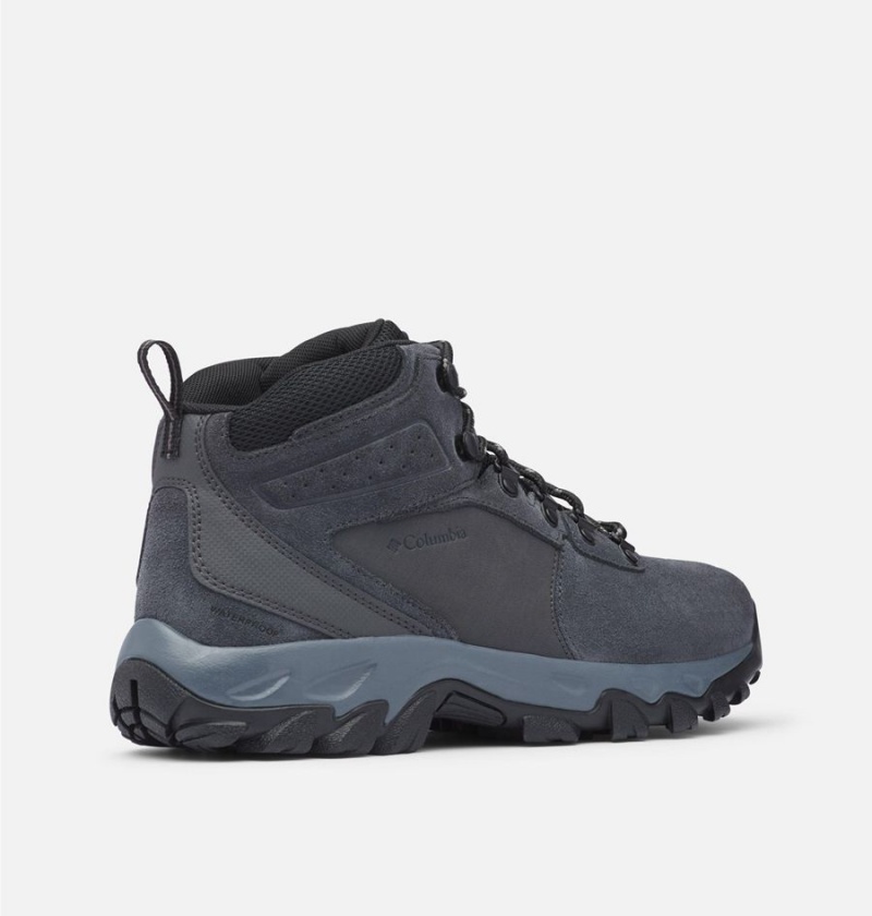 Columbia Newton Ridge Plus II Suede Waterproof Boot Men's Hiking Shoes Grey | JXQAMY-437