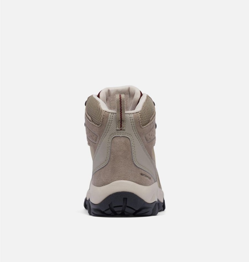 Columbia Newton Ridge Plus II Suede Waterproof Boot Men's Hiking Shoes Beige | PCTMSE-827