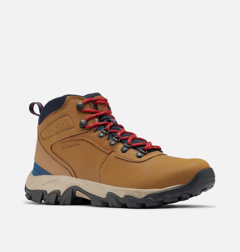 Columbia Newton Ridge Plus II Waterproof Boot Men's Hiking Shoes Brown | ZJYQOS-056