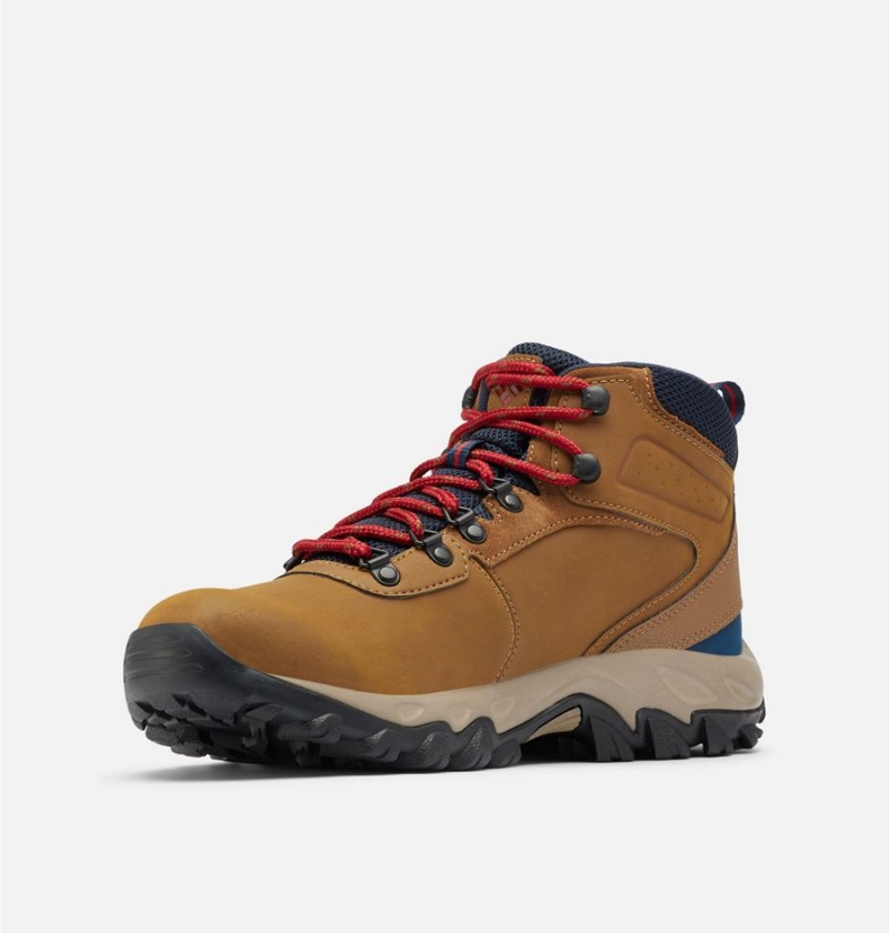 Columbia Newton Ridge Plus II Waterproof Boot Men's Hiking Shoes Brown | ZJYQOS-056