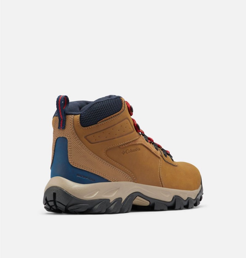Columbia Newton Ridge Plus II Waterproof Boot Men's Hiking Shoes Brown | ZJYQOS-056