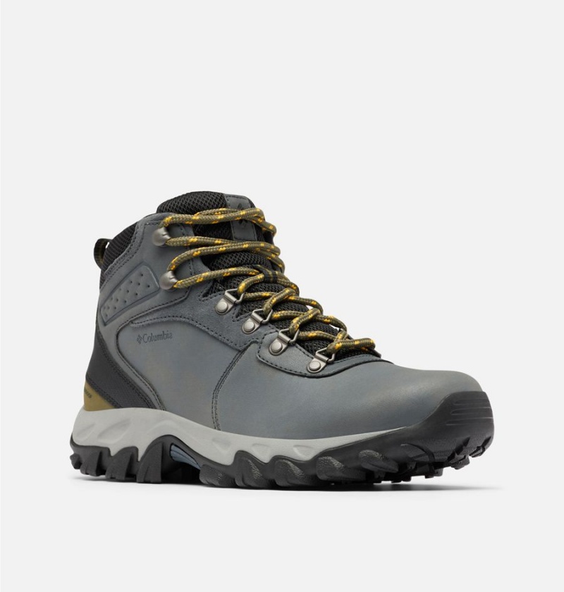 Columbia Newton Ridge Plus II Waterproof Boot Men's Hiking Shoes Grey | MBKLGY-108