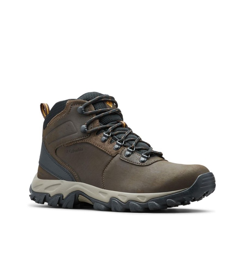 Columbia Newton Ridge Plus II Waterproof Boot Men's Hiking Shoes Brown | FNUSCZ-352