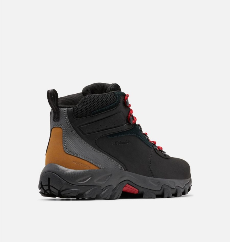 Columbia Newton Ridge Plus II Waterproof Boot Men's Hiking Shoes Black | GYOHCT-956