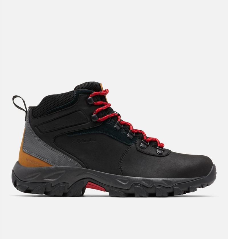 Columbia Newton Ridge Plus II Waterproof Boot Men\'s Hiking Shoes Black | GYOHCT-956