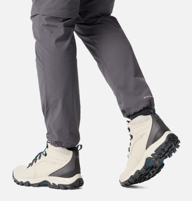 Columbia Newton Ridge Plus II Waterproof Boot Men's Hiking Shoes White | DKSUJG-376