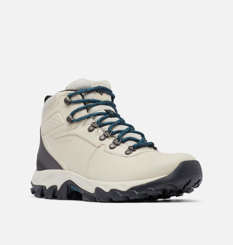 Columbia Newton Ridge Plus II Waterproof Boot Men's Hiking Shoes White | DKSUJG-376