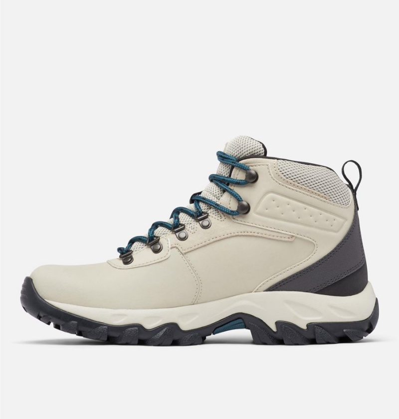 Columbia Newton Ridge Plus II Waterproof Boot Men's Hiking Shoes White | DKSUJG-376