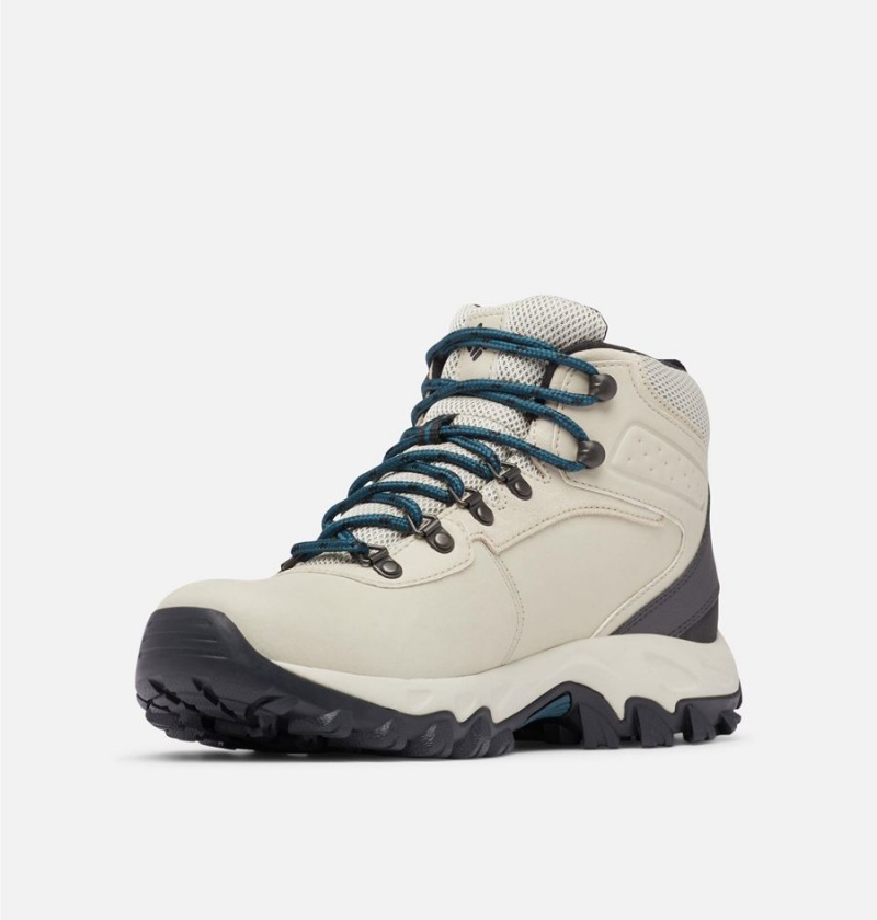Columbia Newton Ridge Plus II Waterproof Boot Men's Hiking Shoes White | DKSUJG-376