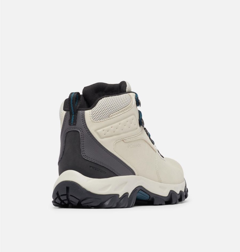 Columbia Newton Ridge Plus II Waterproof Boot Men's Hiking Shoes White | DKSUJG-376