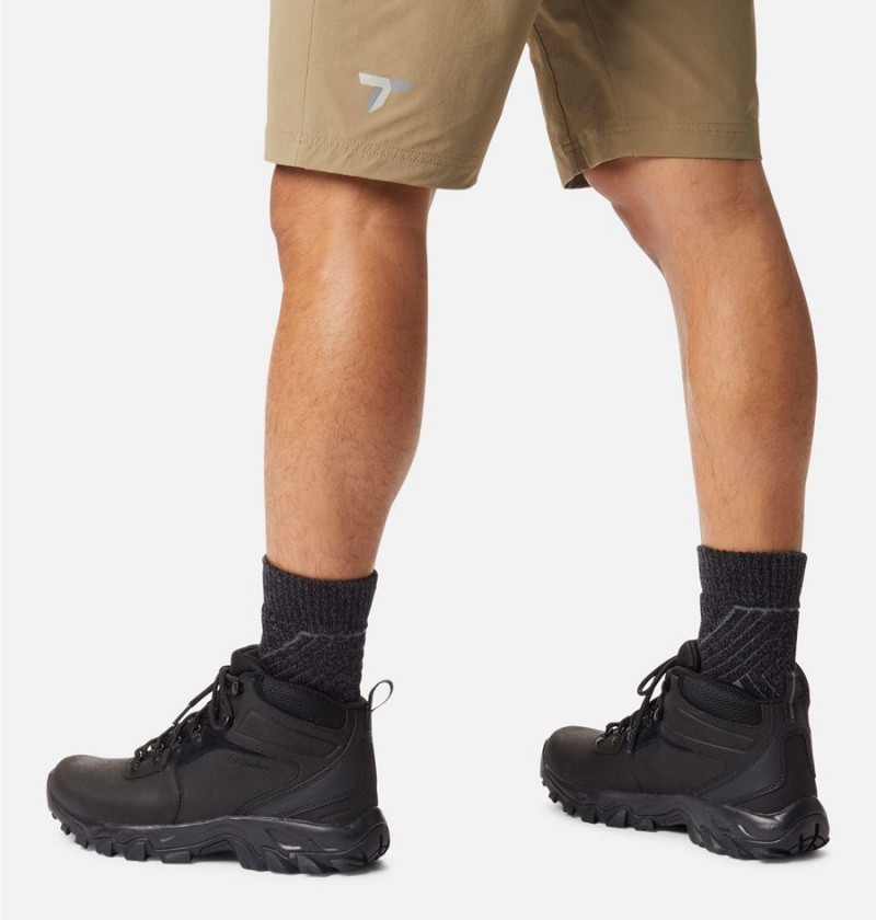 Columbia Newton Ridge Plus II Waterproof Boot Men's Hiking Shoes Black | BNIRPW-382