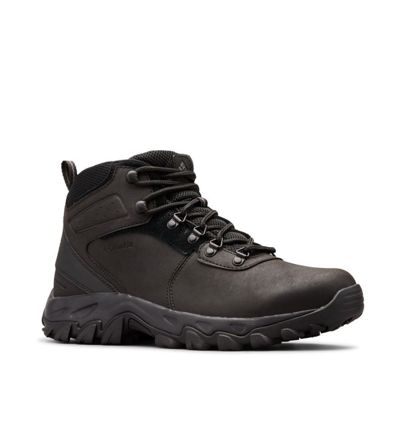 Columbia Newton Ridge Plus II Waterproof Boot Men's Hiking Shoes Black | BNIRPW-382