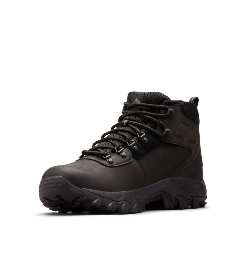 Columbia Newton Ridge Plus II Waterproof Boot Men's Hiking Shoes Black | BNIRPW-382