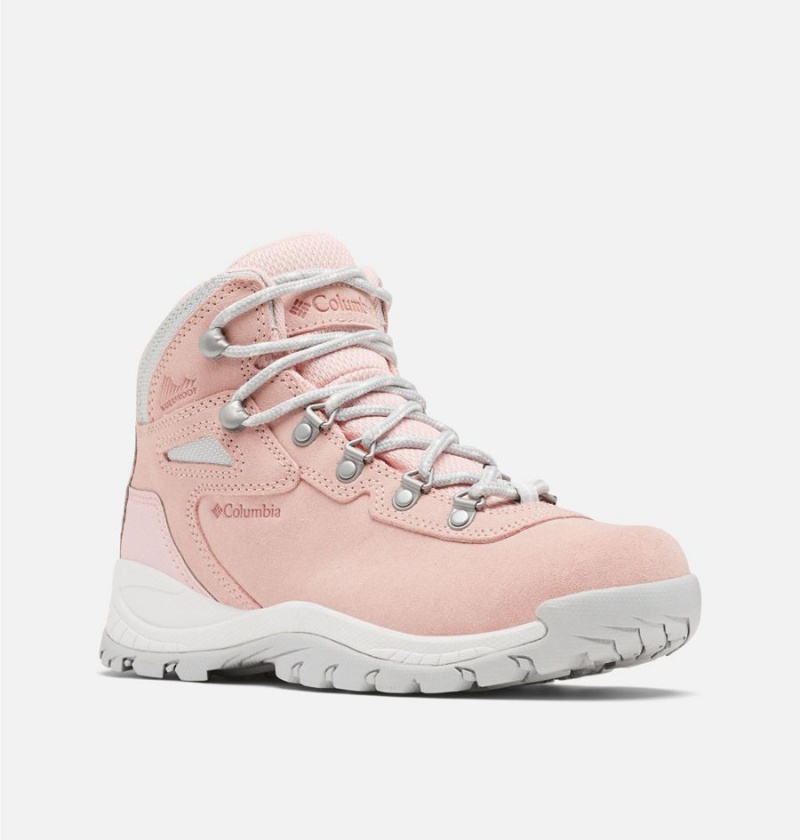 Columbia Newton Ridge Plus Waterproof Amped Boot Women's Hiking Shoes Pink | SXUKNW-724