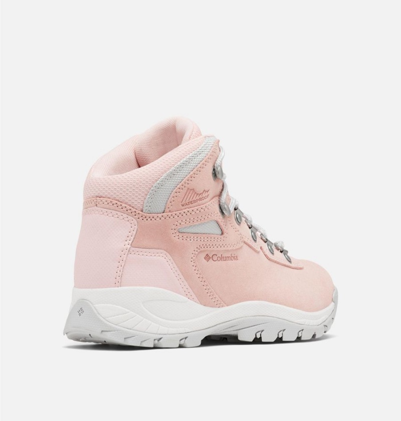 Columbia Newton Ridge Plus Waterproof Amped Boot Women's Hiking Shoes Pink | SXUKNW-724
