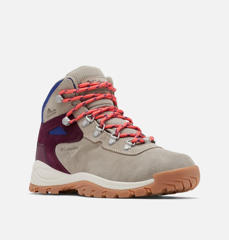 Columbia Newton Ridge Plus Waterproof Amped Boot Women's Hiking Shoes Grey | WVXDAQ-562