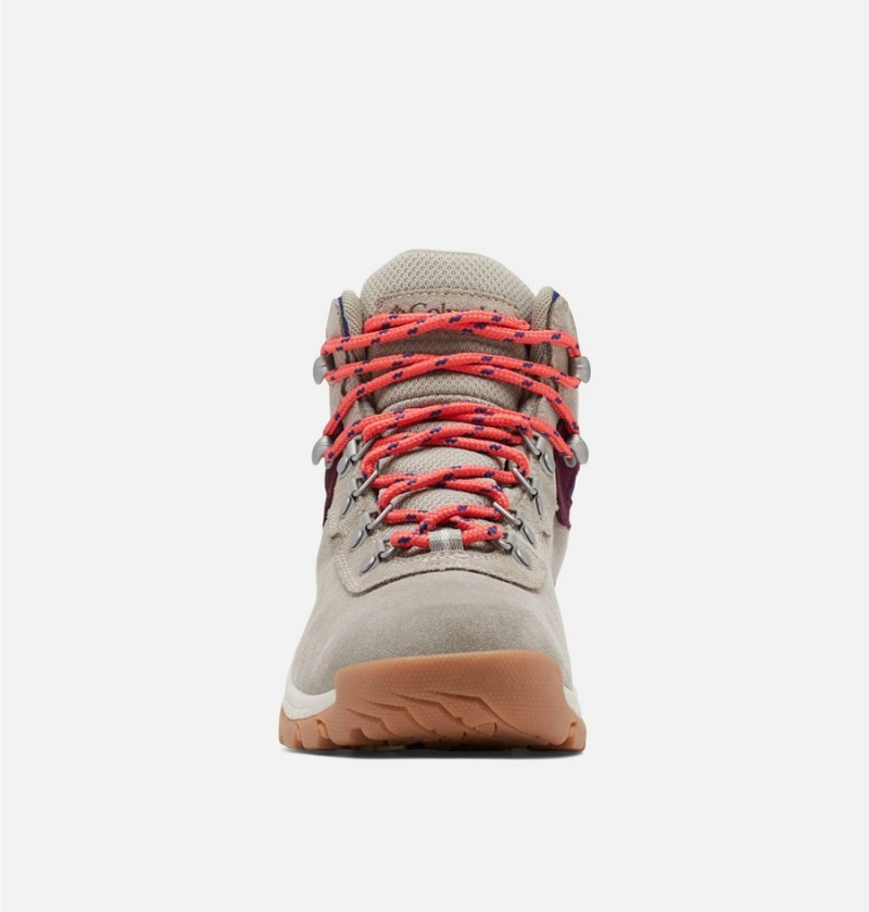 Columbia Newton Ridge Plus Waterproof Amped Boot Women's Hiking Shoes Grey | WVXDAQ-562