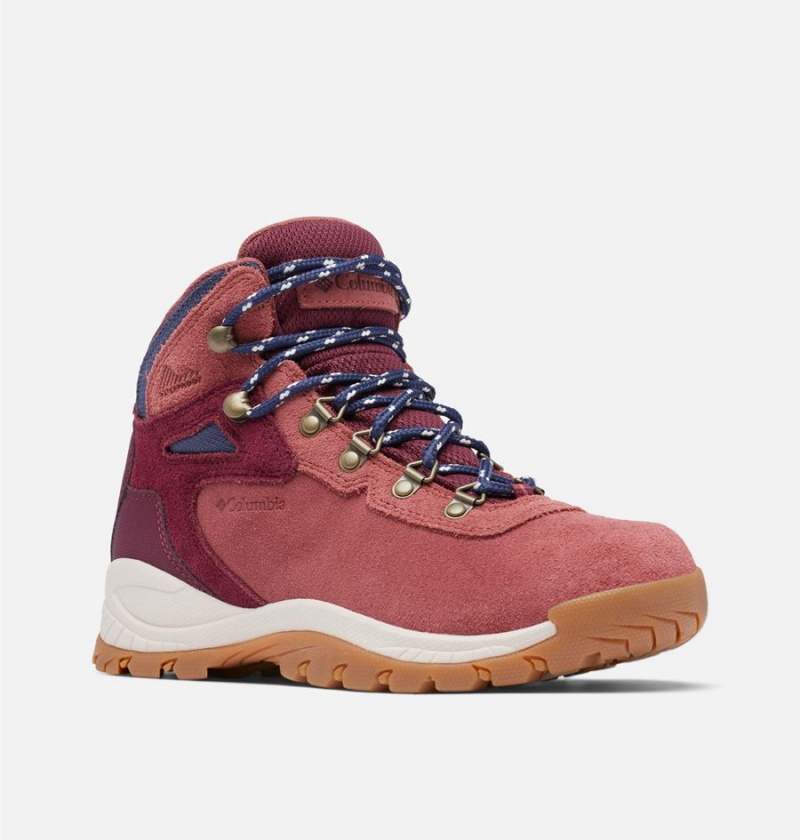 Columbia Newton Ridge Plus Waterproof Amped Boot Women's Hiking Shoes Coral | MFCZDU-457