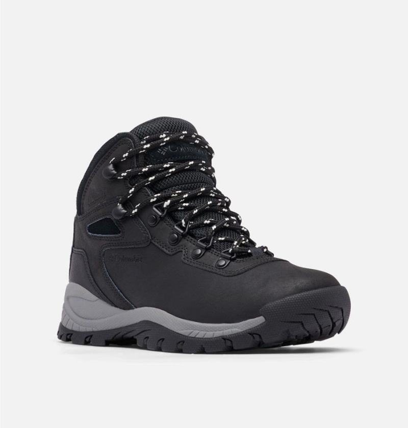 Columbia Newton Ridge Plus Waterproof Boot Women's Hiking Shoes Black | SZARHY-490
