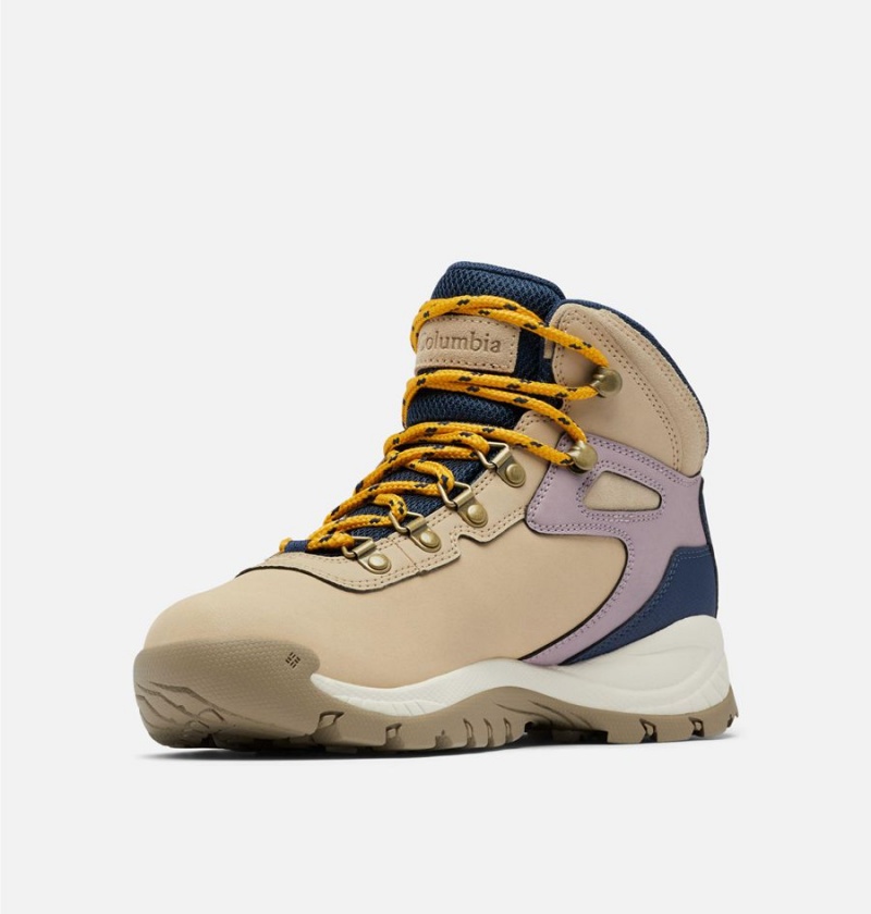 Columbia Newton Ridge Plus Waterproof Boot Women's Hiking Shoes Khaki | FACGTS-097