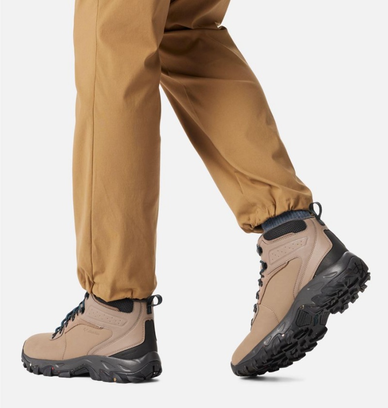 Columbia Newton Ridge Waterproof Omni Heat II Boot Men's Hiking Shoes Brown | DLOAIK-837