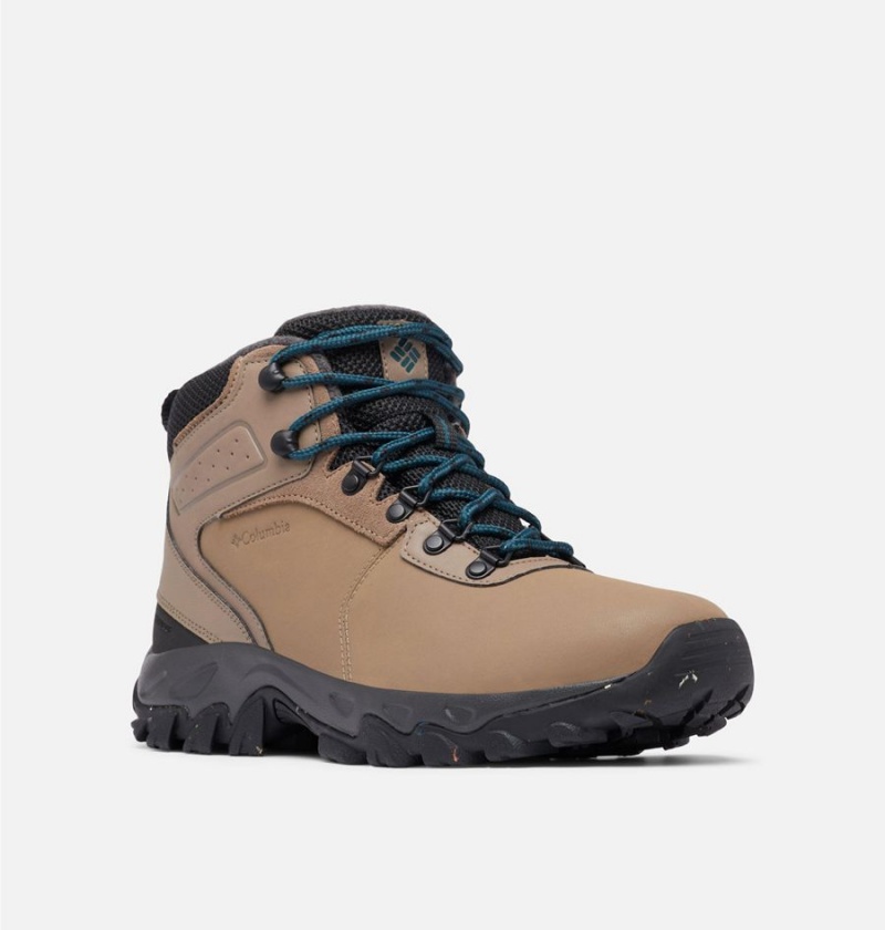 Columbia Newton Ridge Waterproof Omni Heat II Boot Men's Hiking Shoes Brown | DLOAIK-837