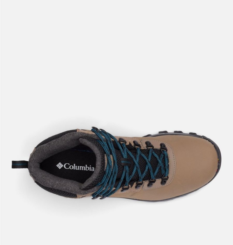 Columbia Newton Ridge Waterproof Omni Heat II Boot Men's Hiking Shoes Brown | DLOAIK-837
