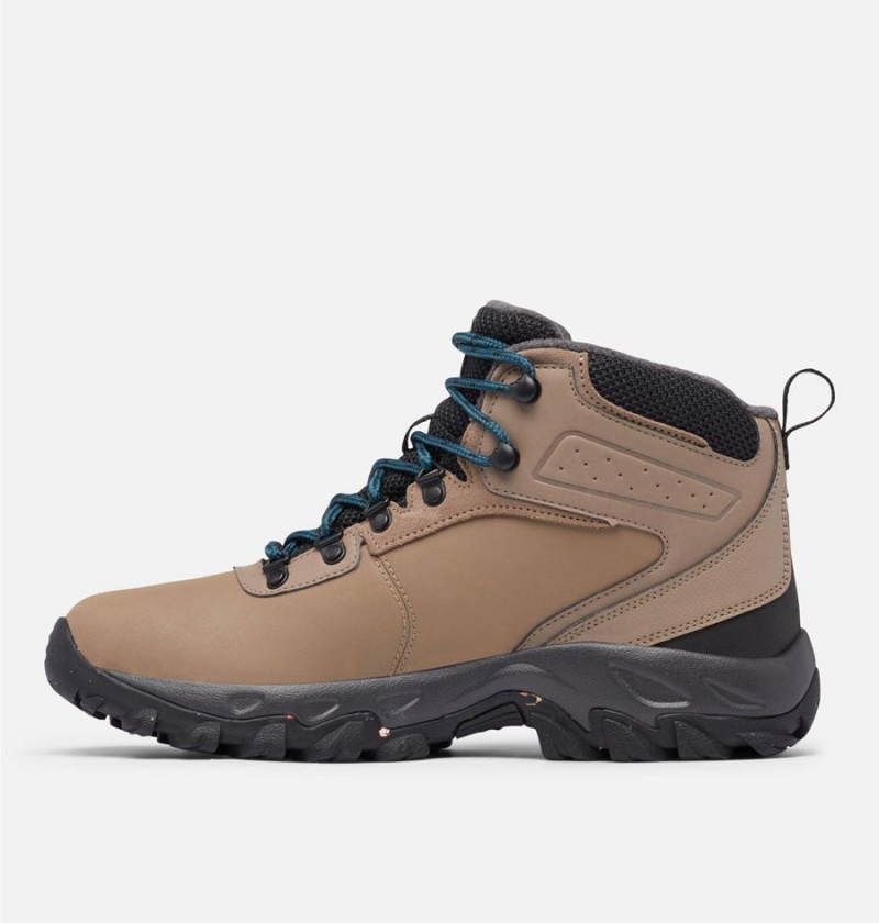 Columbia Newton Ridge Waterproof Omni Heat II Boot Men's Hiking Shoes Brown | DLOAIK-837