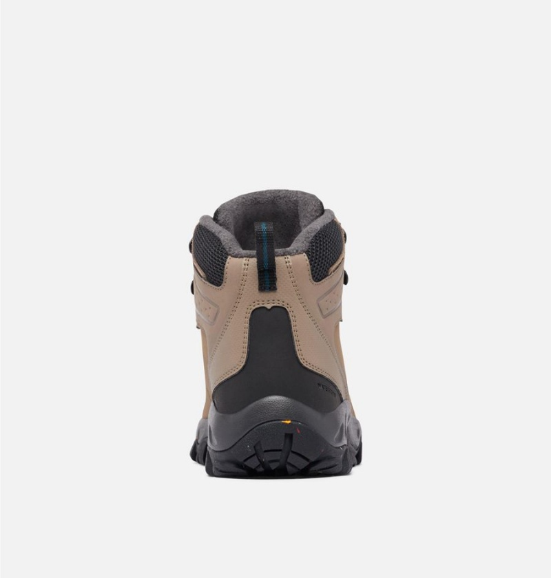 Columbia Newton Ridge Waterproof Omni Heat II Boot Men's Hiking Shoes Brown | DLOAIK-837