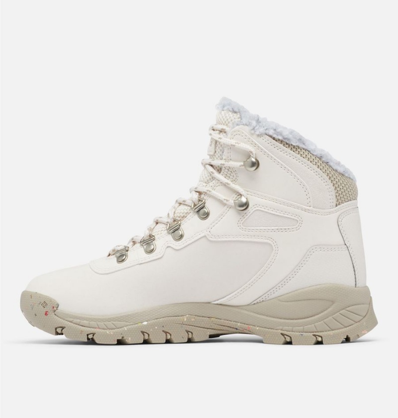 Columbia Newton Ridge Waterproof Omni Heat II Boot Women's Hiking Shoes White | BSZAIL-170