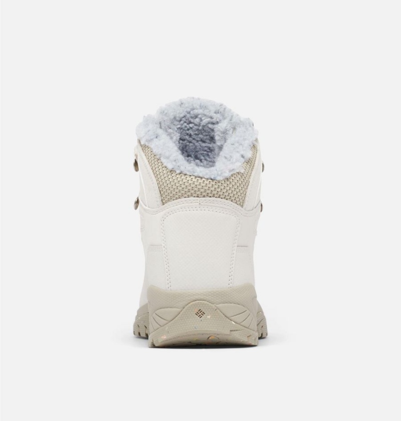 Columbia Newton Ridge Waterproof Omni Heat II Boot Women's Hiking Shoes White | BSZAIL-170