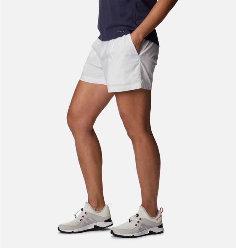 Columbia Norgate Women's Shorts White | PFQGDB-637