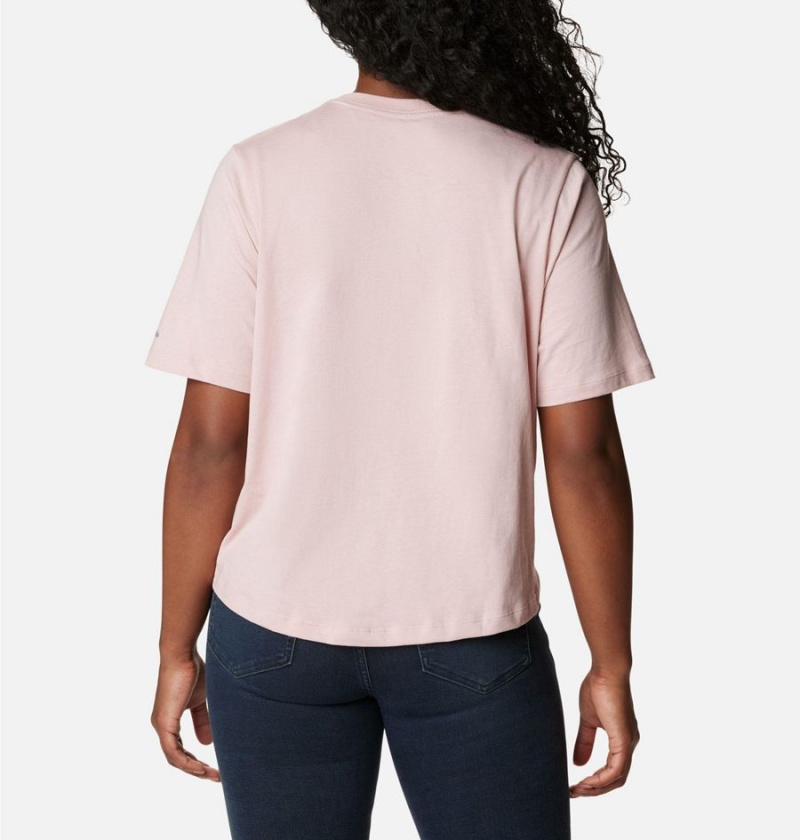 Columbia North Cascades Relaxed Women's T-Shirt Pink | SNKQZF-149