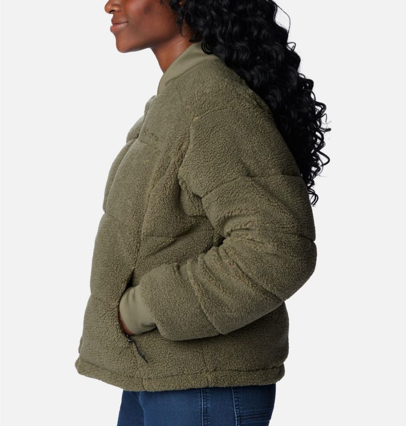 Columbia Novelty Women's Puffer Jacket Green | WGCVKN-259