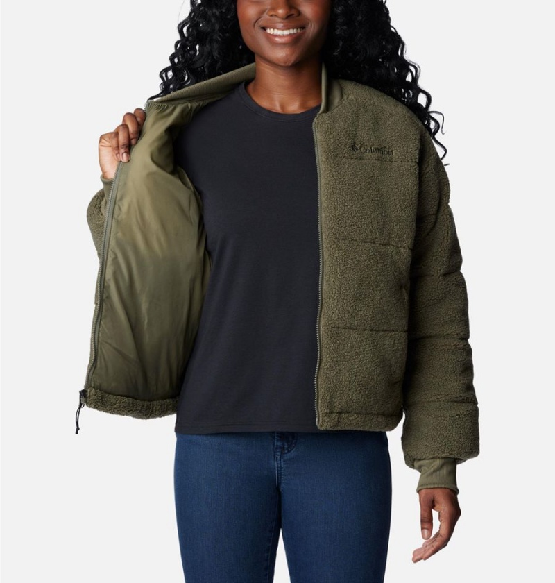 Columbia Novelty Women's Puffer Jacket Green | WGCVKN-259