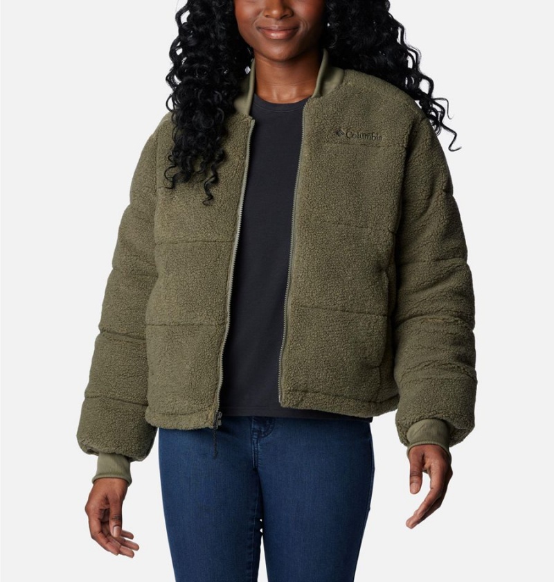 Columbia Novelty Women's Puffer Jacket Green | WGCVKN-259