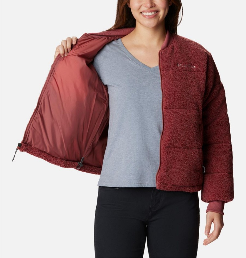 Columbia Novelty Women's Puffer Jacket Red | ESKMBA-972