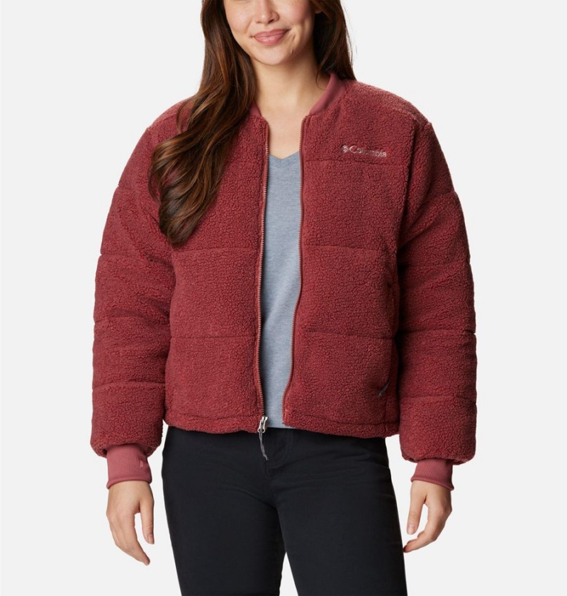 Columbia Novelty Women's Puffer Jacket Red | ESKMBA-972