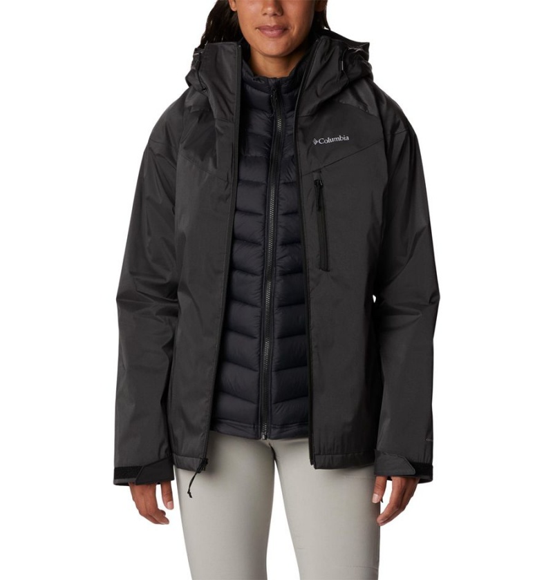 Columbia Oak Ridge Interchange Women's 3 In 1 Jackets Black | GZXPEC-701