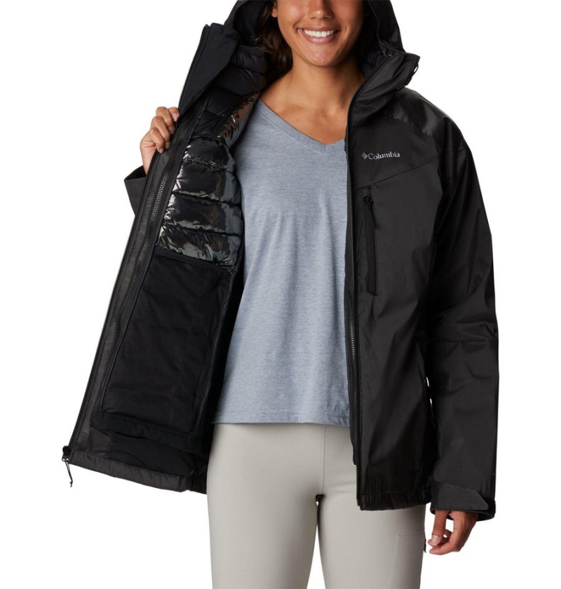 Columbia Oak Ridge Interchange Women's 3 In 1 Jackets Black | GZXPEC-701