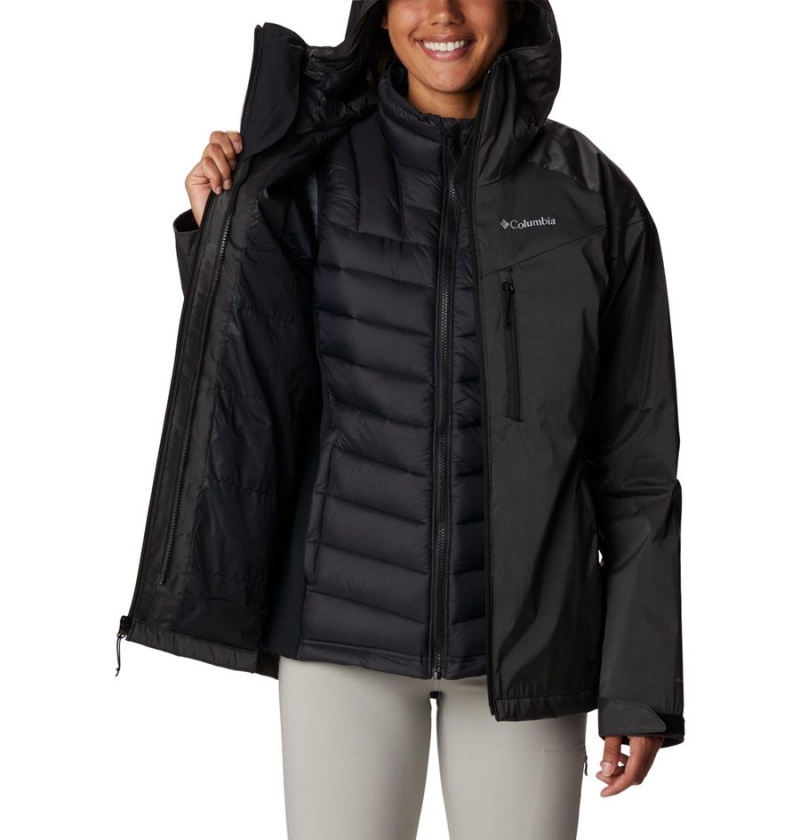 Columbia Oak Ridge Interchange Women's 3 In 1 Jackets Black | GZXPEC-701