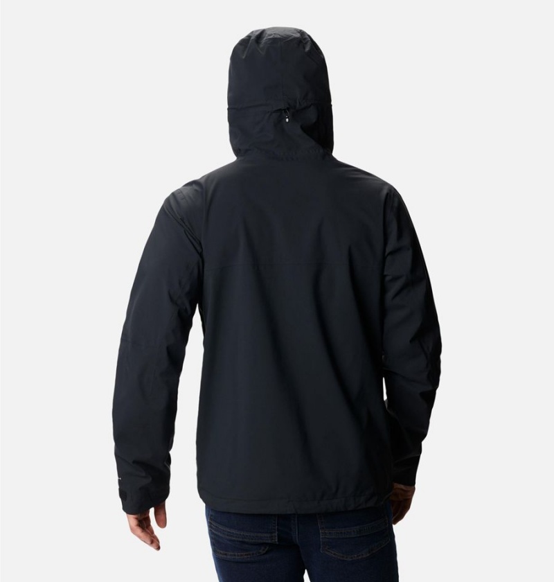 Columbia Omni-Tech Ampli-Dry Shell Men's Rain Jacket Black | OIQLTN-509