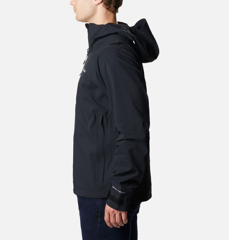 Columbia Omni-Tech Ampli-Dry Shell Men's Rain Jacket Black | OIQLTN-509