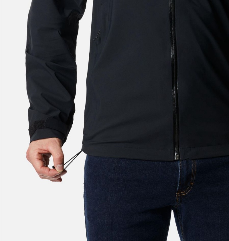 Columbia Omni-Tech Ampli-Dry Shell Men's Rain Jacket Black | OIQLTN-509