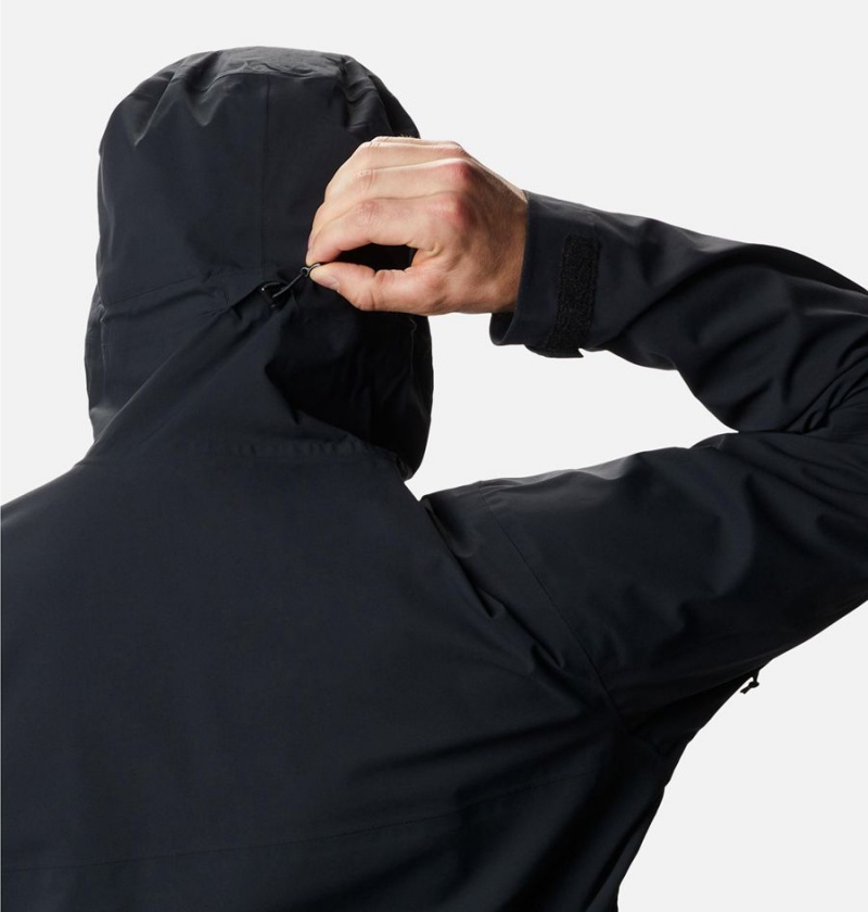 Columbia Omni-Tech Ampli-Dry Shell Men's Rain Jacket Black | OIQLTN-509