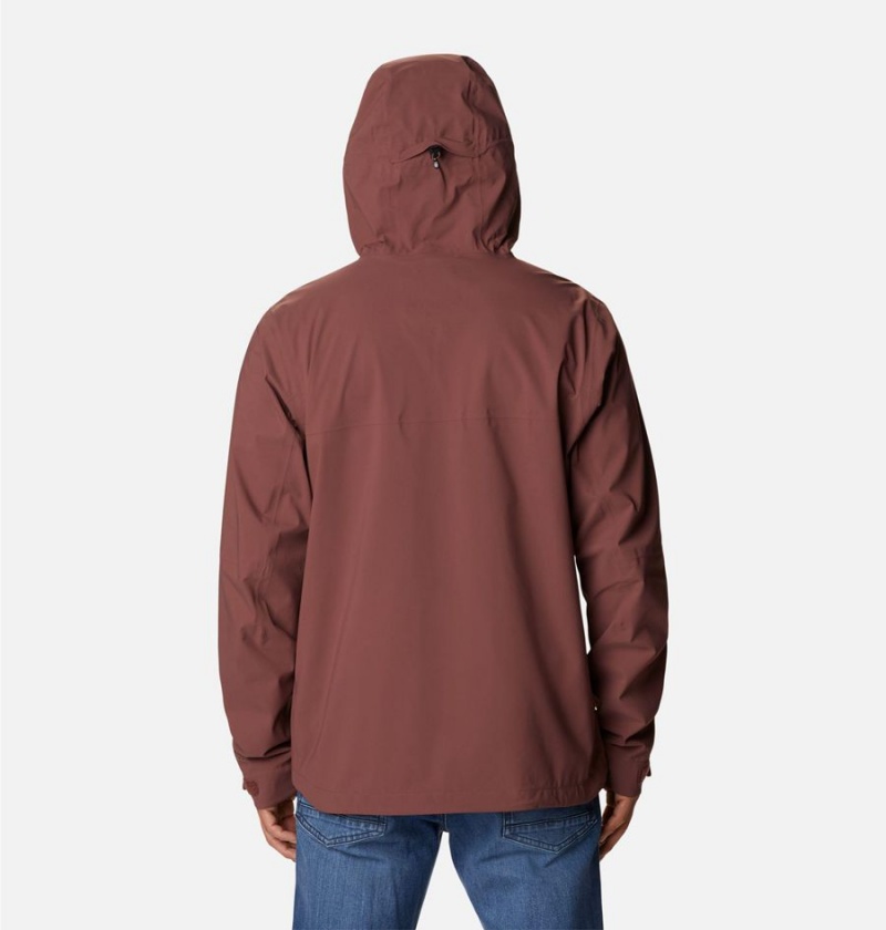 Columbia Omni-Tech Ampli-Dry Shell Men's Rain Jacket Brown | THUDEG-706