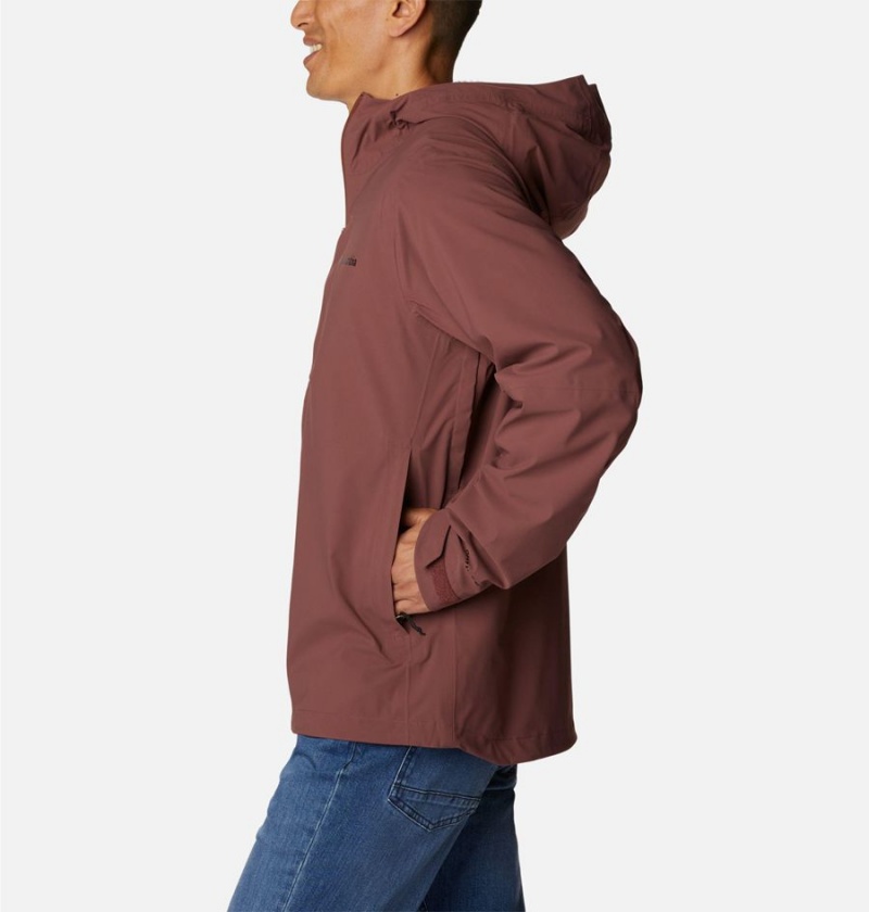 Columbia Omni-Tech Ampli-Dry Shell Men's Rain Jacket Brown | THUDEG-706