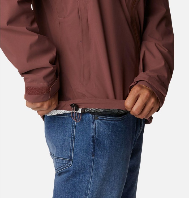 Columbia Omni-Tech Ampli-Dry Shell Men's Rain Jacket Brown | THUDEG-706